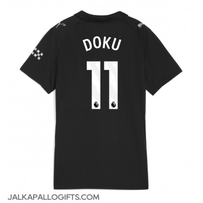 Manchester City Jeremy Doku #11 Vieraspaita Naiset 2025-26 Lyhythihainen Manchester City Jeremy Doku #11 Vieraspaita Naiset 2025-26 Lyhythihainen